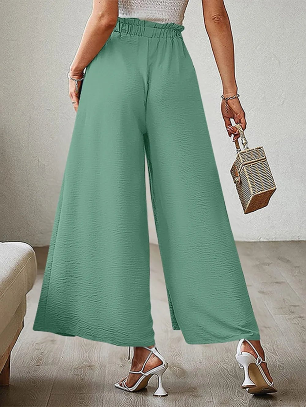 💕 Tied Slit Wide Leg Pants - Modern Edge 💕 - MegaSuperStar