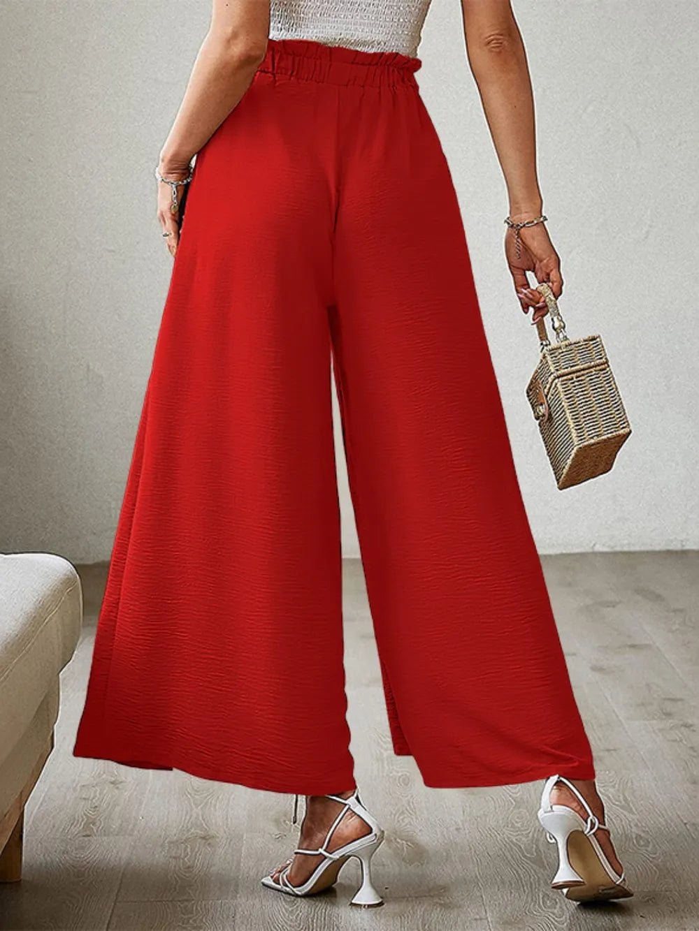 💕 Tied Slit Wide Leg Pants - Modern Edge 💕 - MegaSuperStar