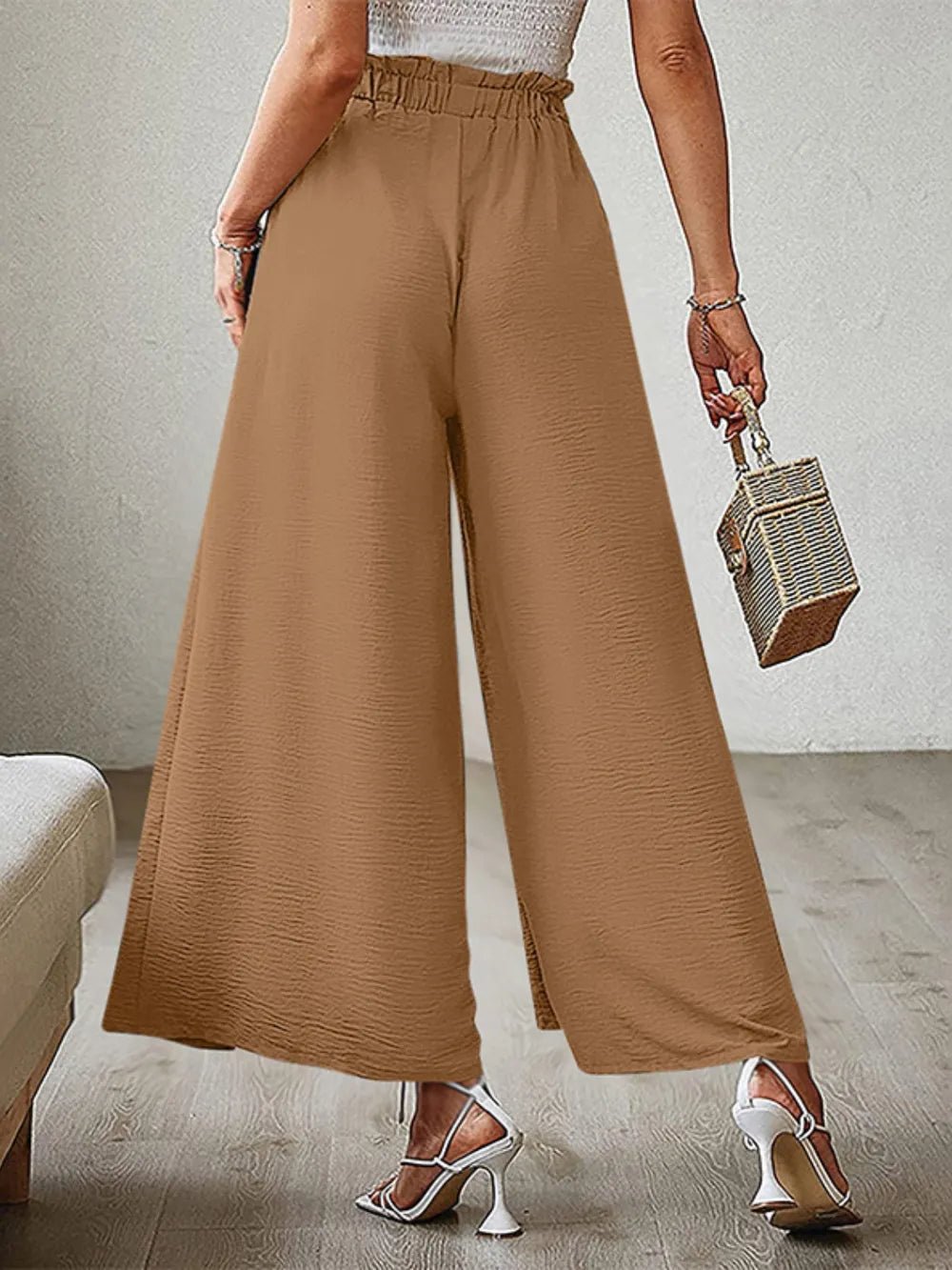 💕 Tied Slit Wide Leg Pants - Modern Edge 💕 - MegaSuperStar