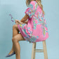 Umgee Boho Floral Mini Dress with Pockets - Perfect for Every Occasion - MegaSuperStar