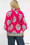 💕 Umgee Boho Floral Tunic Blouse for Effortless Style 💕 thumbnail