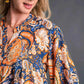 Umgee Boho Tunic Blouse - Mix Paisley Style for Effortless Chic - MegaSuperStar