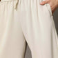 Umgee Elastic Drawstring Waistband Wide Leg Pants - MegaSuperStar