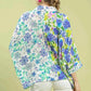 Umgee Floral Oversized Shirt - Mixed Floral Button Down for Effortless Style - MegaSuperStar
