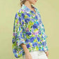 Umgee Floral Oversized Shirt - Mixed Floral Button Down for Effortless Style - MegaSuperStar