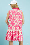 Umgee Floral Sleeveless Dress - Effortless Tiered Style thumbnail