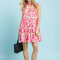 Umgee Floral Sleeveless Dress - Effortless Tiered Style - MegaSuperStar