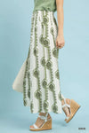 Umgee Geometric Boho Wide Leg Pants with Pockets thumbnail