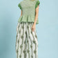 Umgee Geometric Boho Print Wide Leg Pants - MegaSuperStar