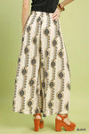 Umgee Boho Wide Leg Pants with Geometric Print thumbnail