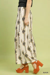 Umgee Boho Wide Leg Pants with Geometric Print thumbnail