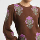 Umgee Jacquard Flower Sweater - Single Flower Stem Design - MegaSuperStar