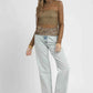 Umgee Lace Mesh Long Sleeve Top - Elegant and Stylish Women's Apparel - MegaSuperStar