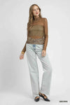 🌸 Umgee Lace Mesh Long Sleeve Top - Elegant and Stylish Women's Apparel 🌸 thumbnail