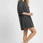 Umgee Leopard Print Jacquard Mini Dress - Stylish and Trendy Umgee Leopard Print Dress - MegaSuperStar