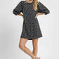 Umgee Leopard Print Jacquard Mini Dress - Stylish and Trendy Umgee Leopard Print Dress - MegaSuperStar