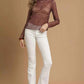 Umgee Nylon Lace Mesh Long Sleeve Top - Stylish and Elegant Umgee Lace Mesh Top - MegaSuperStar