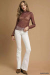 💕 Umgee Nylon Lace Mesh Long Sleeve Top - Stylish and Elegant Umgee Lace Mesh Top 💕 thumbnail