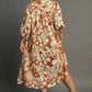 Umgee Plus Size Floral Midi Dress - Full Size Tiered Shirt Dress - MegaSuperStar
