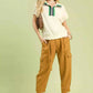 Umgee Striped Zip Collar Knit Top for Effortless Style - MegaSuperStar