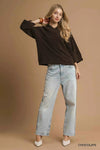 💕 Umgee V-Neck Knit Top - Textured Knit Style for Effortless Fashion 💕 thumbnail