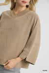 🌸 Umgee V-Neck Top - Textured Knit for Ultimate Style and Comfort 🌸 thumbnail