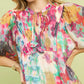 Umgee Watercolor Floral Dress - Babydoll Style - MegaSuperStar