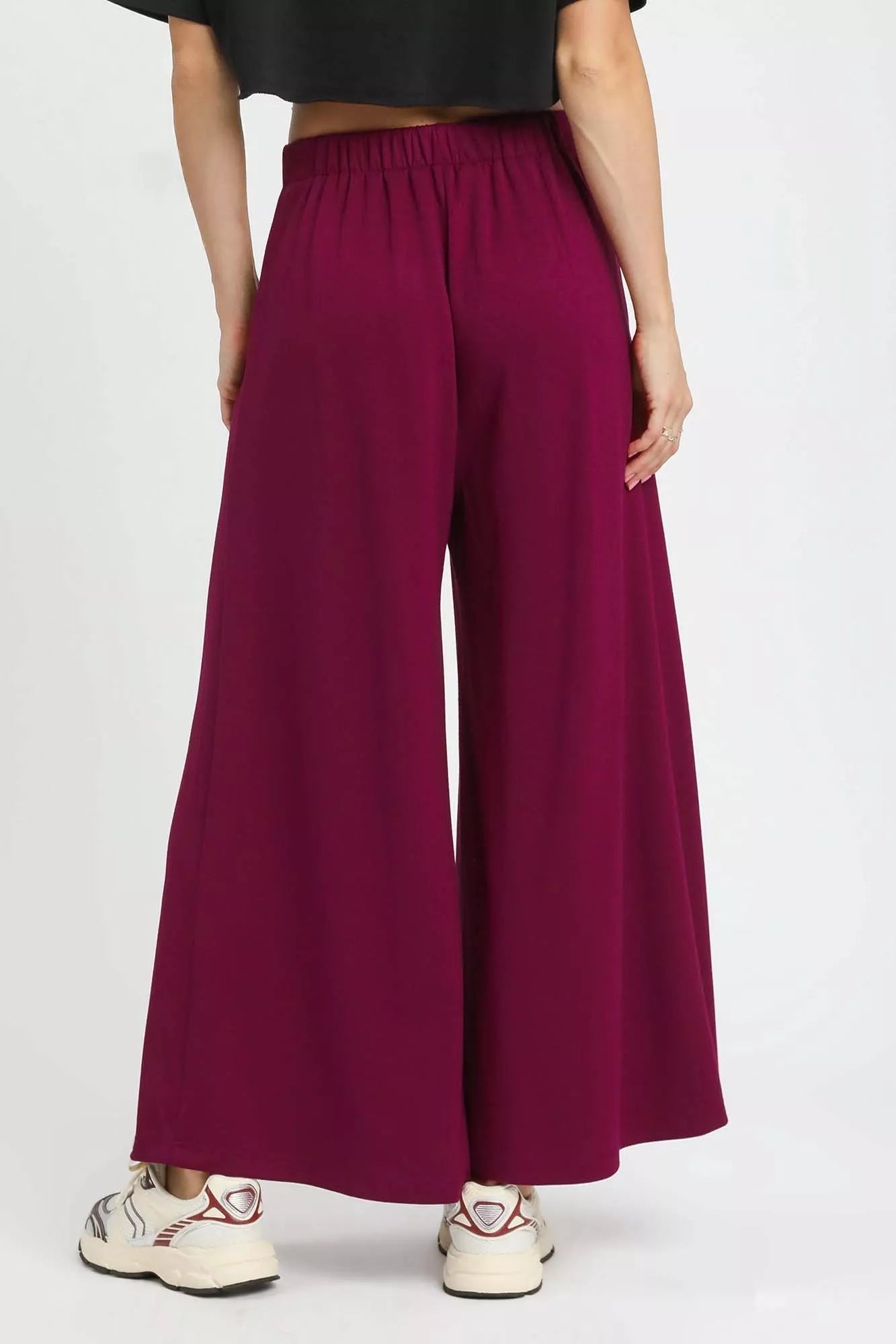 Umgee Wide Leg Pants with Pockets - MegaSuperStar