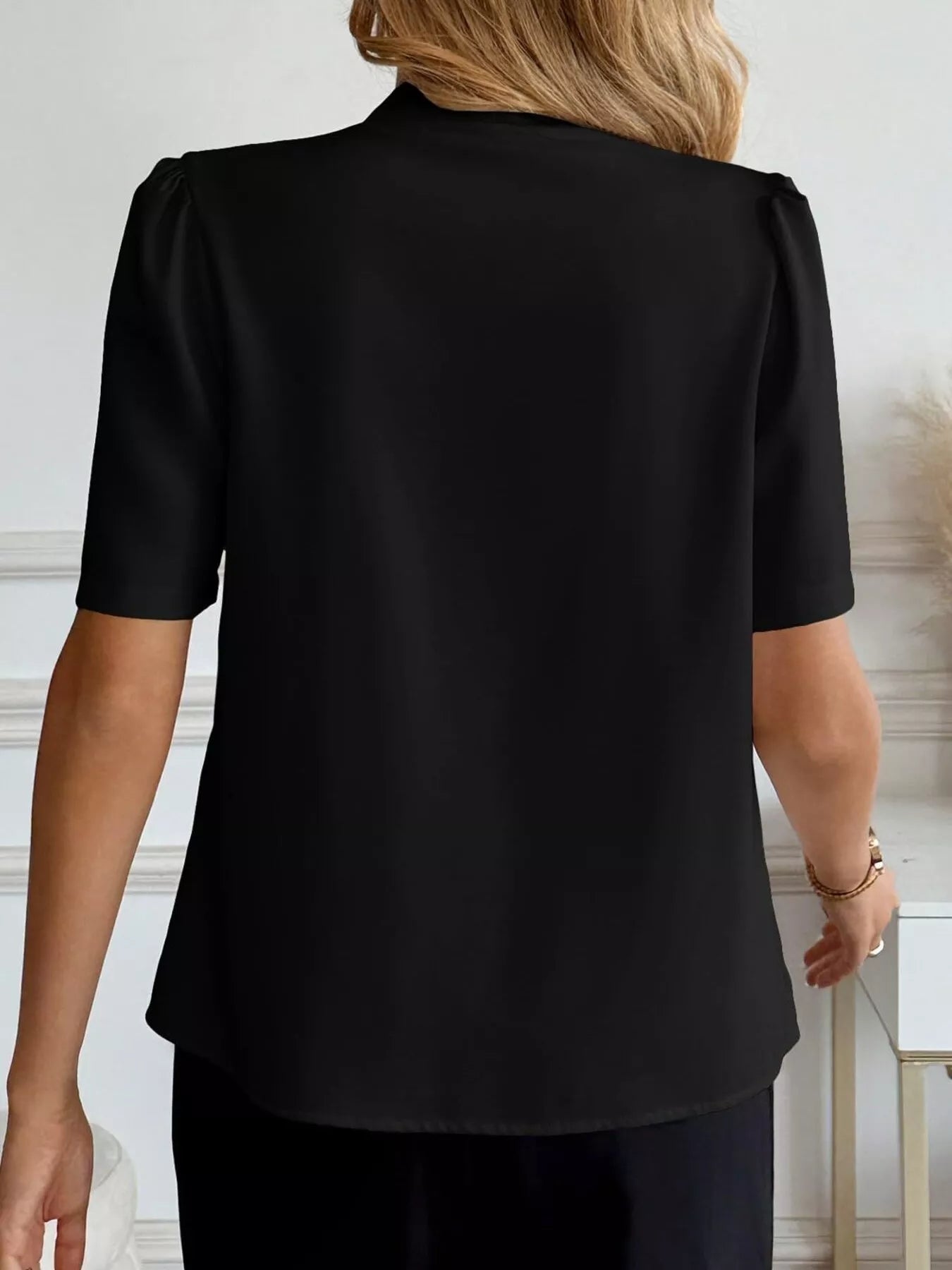 V - Neck Button - Down Shirt - MegaSuperStar