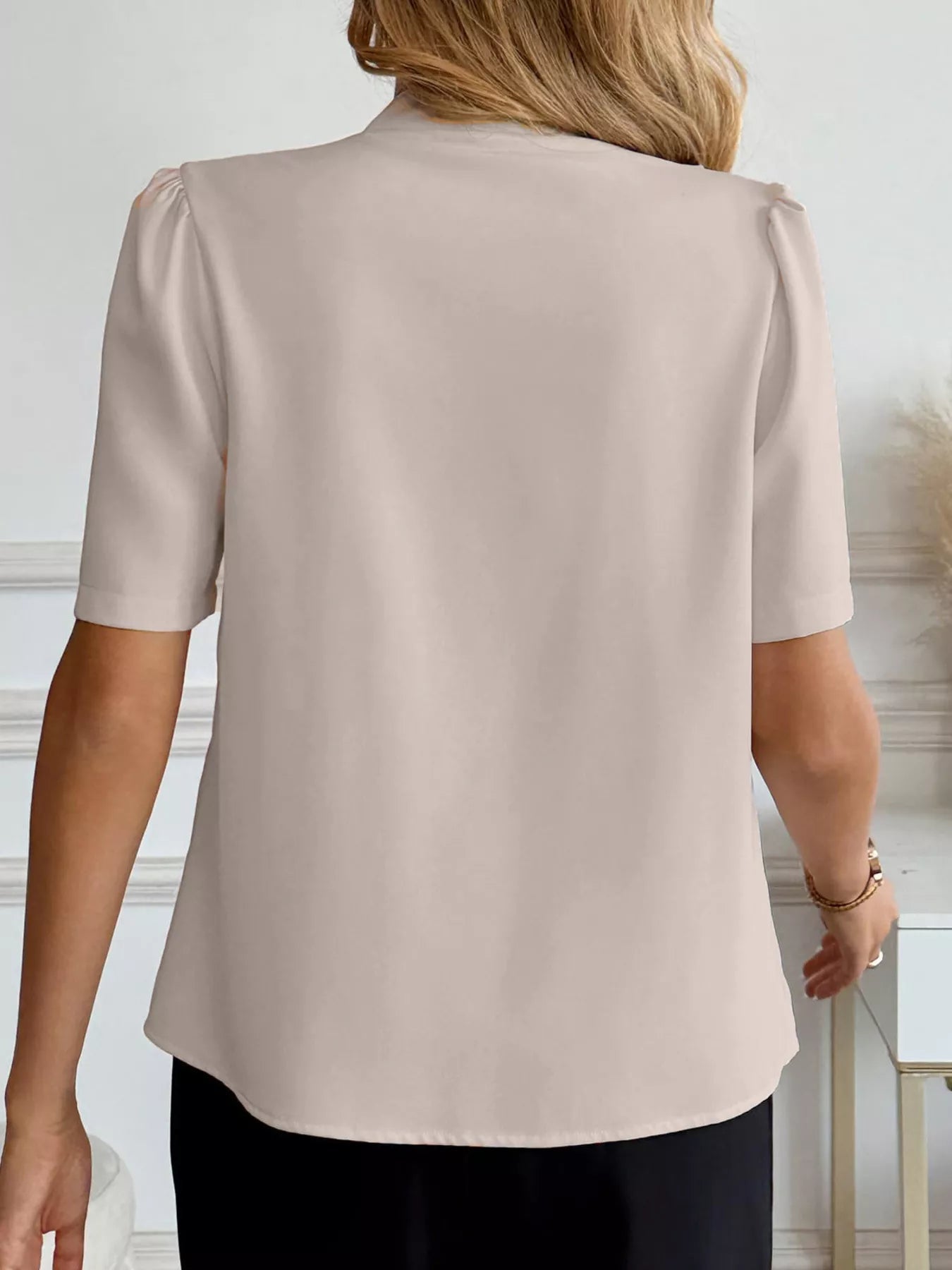 V - Neck Button - Down Shirt - MegaSuperStar
