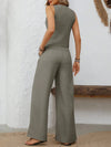 ✨ V-Neck Vest and Wide Leg Pants Set for Effortless Style ✨ thumbnail
