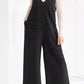 V - Neck Wide Leg Jumpsuit - MegaSuperStar