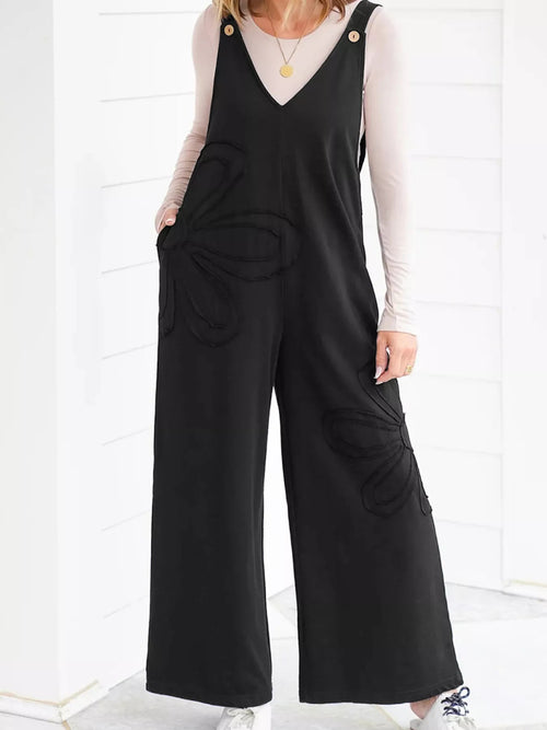 Customer styling ✨ V-Neck Wide Leg Jumpsuit ✨