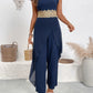 V - Neck Wide Leg Jumpsuit - MegaSuperStar