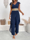 💕 V-Neck Wide Leg Jumpsuit 💕 thumbnail