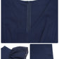 V - Neck Wide Leg Jumpsuit - MegaSuperStar