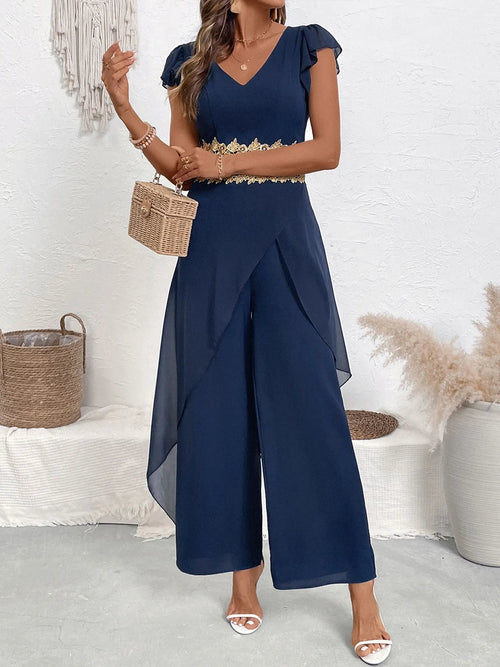 Customer styling 💕 V-Neck Wide Leg Jumpsuit 💕