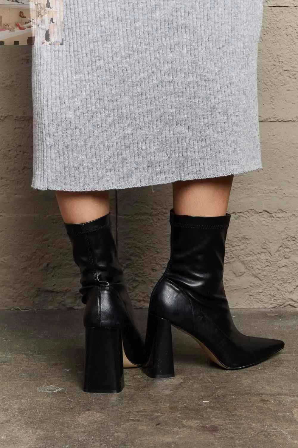 Weeboo Stacy Block Heel Boots for Ultimate Stylish Comfort - MegaSuperStar