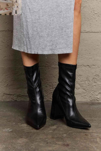 Weeboo Stacy Block Heel Boots for Ultimate Stylish Comfort - MegaSuperStar