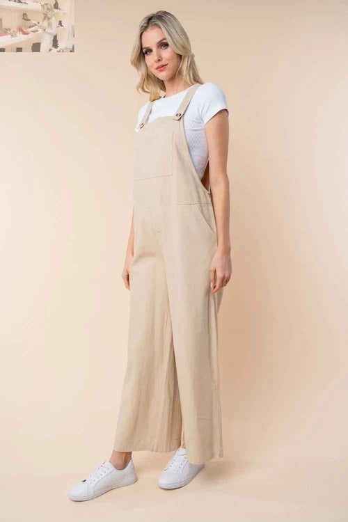 Customer styling 💕 White Birch Sleeveless Jumpsuit - Effortless Style in Wide Leg Design 💕