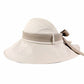 Wide Brim Sun Visor Hat with Ribbon - MegaSuperStar