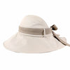 🌸 Wide Brim Sun Visor Hat with Ribbon 🌸 thumbnail