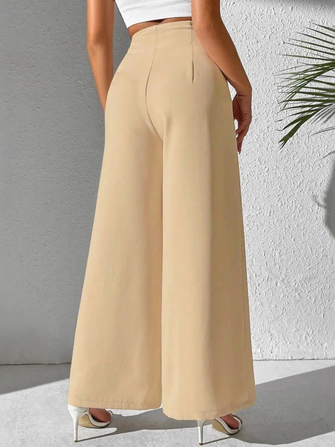 💕 Wide Leg High Waist Pants - Flattering Fit 💕 - MegaSuperStar