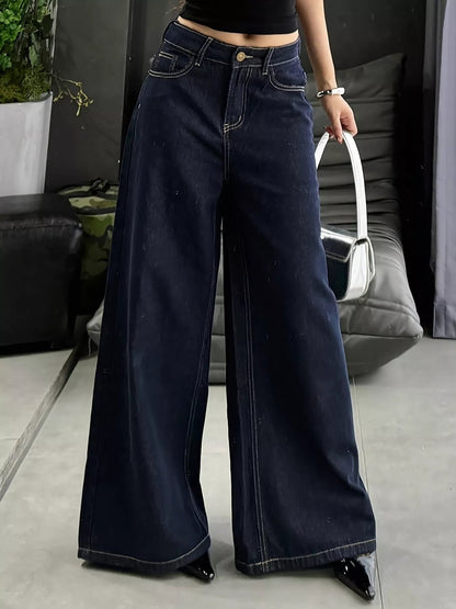 Wide Leg Jeans - MegaSuperStar