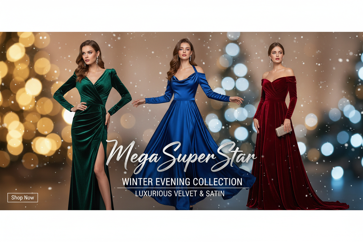 Winter Evening Wear Banner