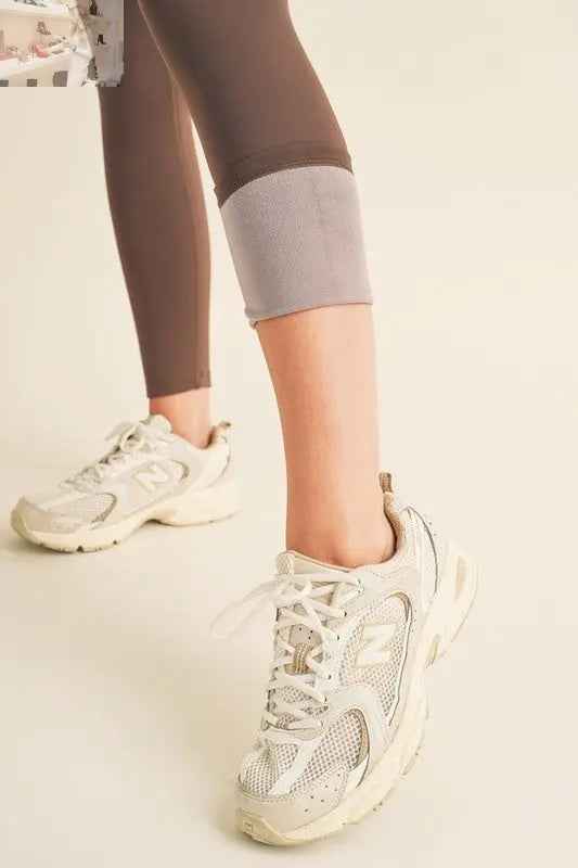 Yelete Full Size High Waisted Fleece Lined Leggings - MegaSuperStar