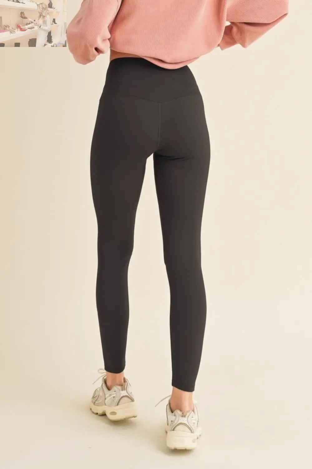 Yelete Full Size High Waisted Fleece Lined Leggings - MegaSuperStar