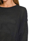 💖 Zenana Knit Top with Textured Drop Shoulders for Effortless Style 💖 thumbnail