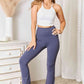 Basic Bae Wide Waistband Bootcut Sports Pants - MegaSuperStar
