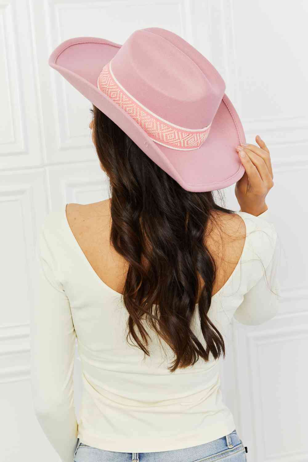 Fame Western Cutie Cowboy Hat in Pink - MegaSuperStar